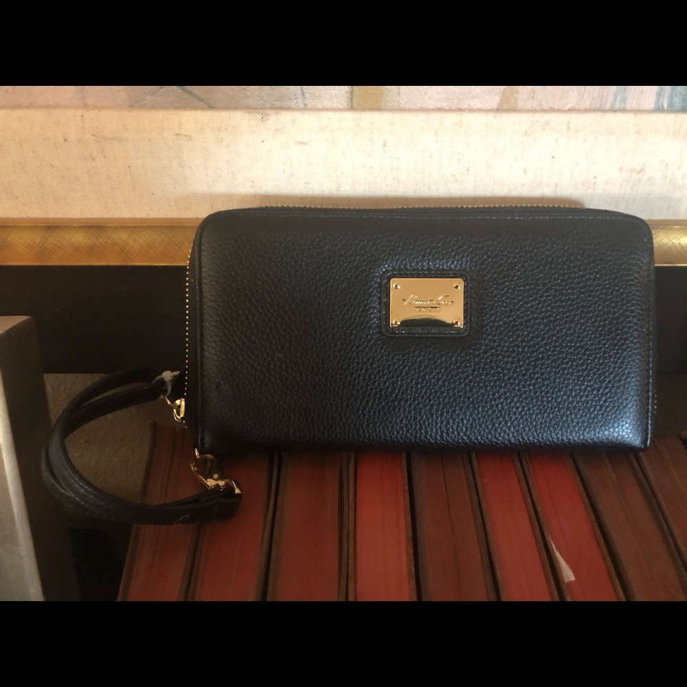 Kenneth Cole Leather Wristlet Wallet